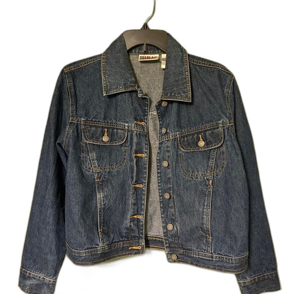 Bill-blass Women's Blue and Navy Jacket